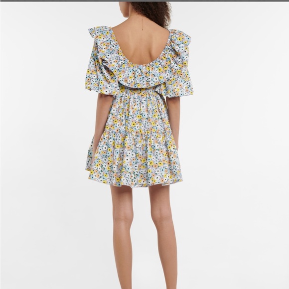 NEW Agua by Agua Bendita Flor La Fania Cotton Mini Dress Size L - Picture 2 of 6